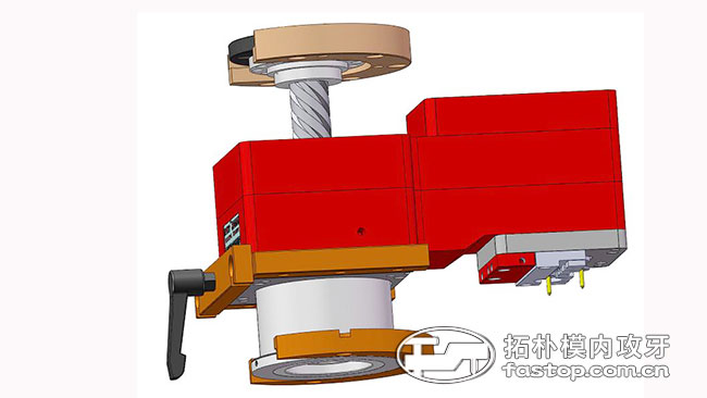 拓樸模內(nèi)攻牙機(jī)模型